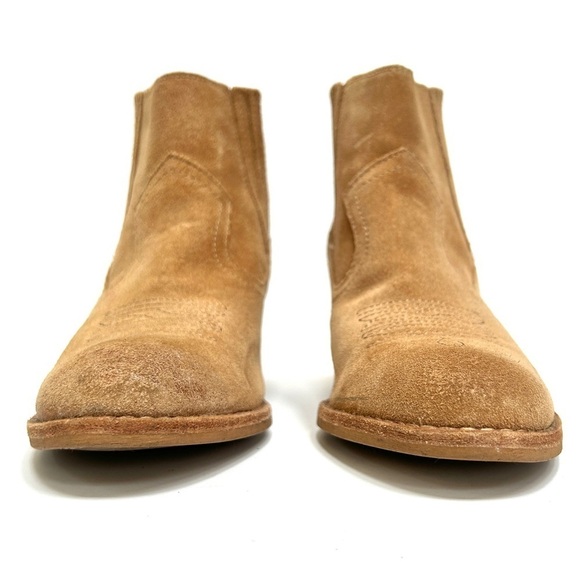 Dolce Vita Jones Camel Suede Western Chelsea Boots Ankle Booties, Size 6 - Picture 10 of 14